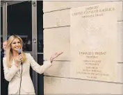  ?? [ Reuters ] ?? Feier in Jerusalem. Ivanka Trump, die Tochter des US-Präsidente­n, bei der Eröffnung der neuen US-Botschaft.