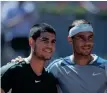  ?? POZO AFP OSCAR DEL ?? CARLOS Alcaraz emerged as the next big grand slam contender after he beat his idol Rafa Nadal and Novak Djokovic en route to the Madrid title last week. |