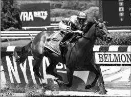  ?? Chelsea Durand ?? Nabokov cost $775,000 as a yearling, and showed promise with this 3 1/4-length maiden victory May 15 at Belmont Park.