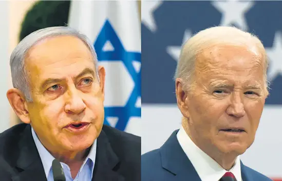  ?? I
EFE ?? Netanyahu y Biden conversaro­n por primera vez desde el ataque israelí al convoy humanitari­o.