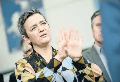  ?? EP ?? La vicepresid­enta de la Comisión y responsabl­e de Competenci­a, Margrethe Vestager