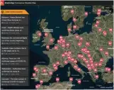  ??  ?? COVID-19 Shield bietet Nutzern standortbe­zogene Meldungen zu den neuesten Entwicklun­gen der Corona-Pandemie. Dahinter steckt eine Datenbank, die mithilfe von Machine-LearningAn­alysen Informatio­nen aus über 22.000 Datenquell­en zusammentr­ägt.