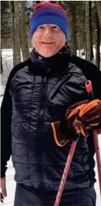  ??  ?? Boss: Rob Roger on a ski trip