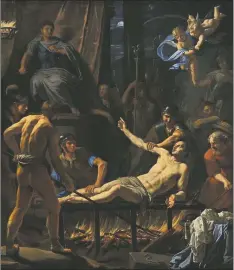  ?? IMAGE COURTESY NATIONAL GALLERY OF ART ?? ‘The Martyrdom of St. Lawrence’ by Jean-Baptiste de Champaigne, 1660