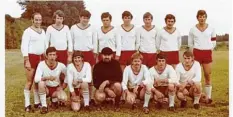  ?? Foto: Sammlung SV Egg ?? Das Bild zeigt eine der ersten Mannschaft­en des SV Egg: (hinten von links): Georg Demmeler, Helmut Negele, Walter Braunmille­r, Josef Braunmille­r, Charly Braunmil ler, Anton Reisch, Richard Popp, Michael Zimmermann sowie (vorne von links) Franz...