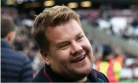  ?? Photograph: Chris Radburn/PA ?? James Corden initially said he had done ‘nothing wrong’ after the incident at Balthazar restaurant in New York last week.