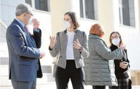  ?? EP ?? La ministra de Turismo, Reyes Maroto, en su visita ayer a Castellón