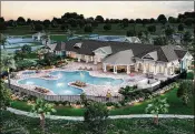  ??  ?? The amenity campus will also offer a resort-style pool.