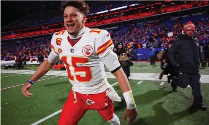  ?? ?? Patrick Mahomes saw off Josh Allen and the Buffalo Bills last weekend. Photograph: Jeffrey T Barnes/AP