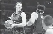  ?? Wally Skalij Los Angeles Times ?? LONZO BALL grabs a rebound against the Utah Jazz. Ball finished with nine points and 10 rebounds.