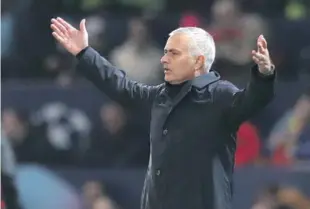  ?? AP ?? José Mourinho es el director técnico del Manchester United.