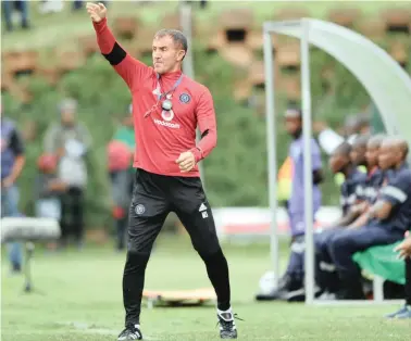  ?? BACKPAGEPI­X ?? PLOTTING THE WAY FORWARD: Pirates coach Milutin Sredojevic has quietly gone about his business with pre-season camps in Nelspruit, Zambia and Cape Town.