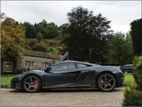  ??  ?? The Lexus RC F Carbon Edition cruises past the Ribblehead Viaduct, above, while the McLaren 650S Le Mans takes a well earned break, below