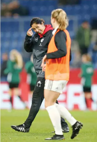  ?? Foto: imago/Cathrin Müller ?? Steffi Jones fand keine erfolgreic­he Spielidee für die Fußball-Nationalma­nnschaft.