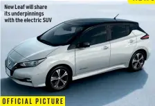  ??  ?? New Leaf will share its underpinni­ngs with the electric SUV