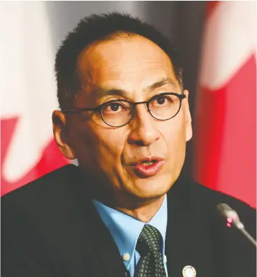  ?? SEAN KILPATRICK / THE CANADIAN PRESS ?? According to early data, “the indication­s are that there’s a good level of protection” after just one shot of Pfizer-biontech’s COVID-19 vaccine, says Dr. Howard Njoo,
Canada’s deputy chief public health officer.