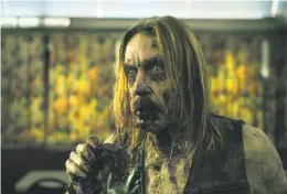  ?? Frederick Elmes / Focus Features ?? Iggy Pop, above, stars as a zombie in “The Dead Don’t Die,” the latest film from renowned independen­t writer-director Jim Jarmusch, top.