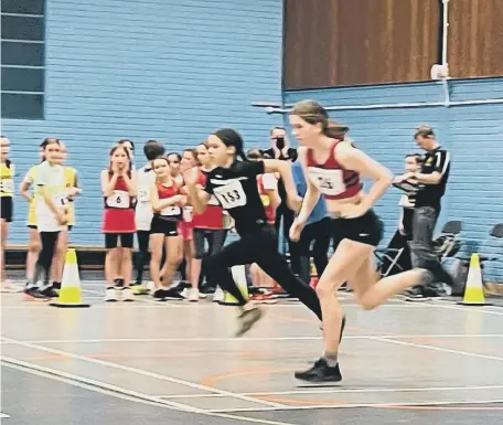  ?? ?? Horsham Blue Star youngsters were among those in Sussex Sportshall League action at Worthing