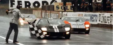  ??  ?? The bigger block Ford GT40 was able to crush the opposition at Le Mans in 1966