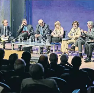  ?? CÉSAR RANGEL ?? La presentaci­ón de las conclusion­es ayer en Barcelona