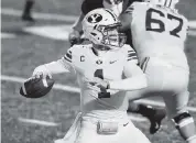  ?? STEVE CONNER AP ?? ESPN’s Mel Kiper Jr. says BYU quarterbac­k Zach Wilson ‘is legit. He is still flying under the radar. He has a stellar arm and can climb the pocket to find his man.’