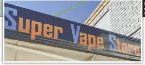  ??  ?? Industry body calls for a crack-down on retailers selling vaping products to underage people.