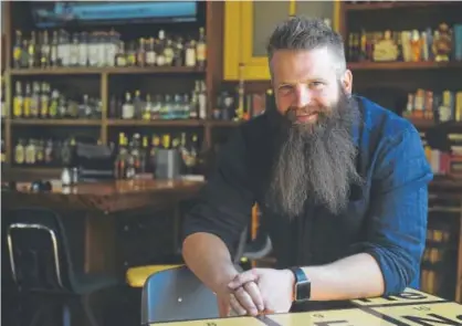  ?? Seth McConnell, Special to The Denver Post ?? Scott Spears stands inside School House Kitchen and Libations in downtown Arvada last month. “I don’t ever have great, big, giant plans,” he said. “I just want to have fun all the time. That’s all I want to do.”