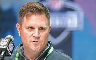  ?? ASSOCIATED PRESS ?? Packers general manager Brian Gutekunst likes the depth in the offensive line and secondary positions in the 2021 NFL draft.