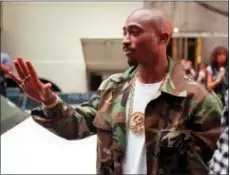  ??  ?? In this Sept. 4, 1996, photo, Rapper Tupac Shakur arrives at New York’s Radio City Music Hall.