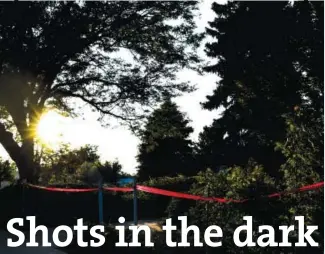  ?? Aaron Ontiveroz, The Denver Post ?? Above, crime tape blocks off the Black residence July 30.