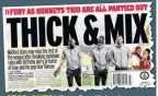  ??  ?? STOP-OUTS Mirror Sport’s back-page story on Watford trio dropped by the club