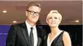  ??  ?? Under attack: Joe Scarboroug­h with his wife and co-host Mika