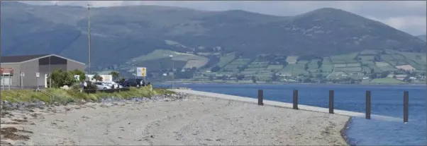  ??  ?? An illustrati­on of how the new ferry service slipway will look at Greenore on Carlingfor­d Lough.