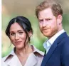  ??  ?? NEW LIFE Harry and Meghan