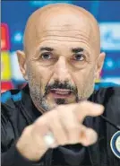  ?? FOTO: EFE ?? Spalletti, técnico del Inter