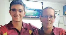  ?? | Supplied ?? SIXTEEN-YEAR-OLD Travis Finestone and his Stella Park club mate, Michael Barker, celebrate their silver medal in the 2022 Port Natal Pro10 Pairs Championsh­ip.