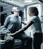  ??  ?? Goran D Kleut and Carmen Ejogo in Alien: Covenant.