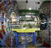  ??  ?? At the CERN research centre in Geneva, physicists are searching for dark matter in the 27-km-long LHC particle accelerato­r.