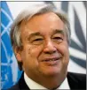  ??  ?? ANTONIO GUTERRES: Called for further efforts on climate change.