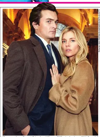  ?? ?? Money makers: Rupert Friend and Sienna Miller in Anatomy Of A Scandal