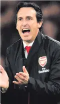  ??  ?? Form guide: Unai Emery’s men have won their last 10 games