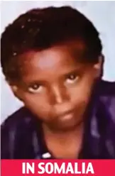  ?? ?? IN SOMALIA
Born to run: Mo Farah pictured as child in Somalia and two images of him as a troubled teenager in west London