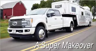  ??  ?? A Super Makeover Like the Ford F-150, the new Super Duty makes extensive use of aluminum panels to save weight in the body. It used that weight savings, though, to dramatical­ly beef up its frame for more capability and better performanc­e than before.