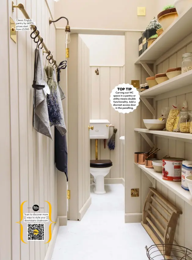  ??  ?? Classic English pantry by DEVOL, prices start from £3,000