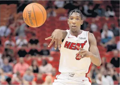  ?? MIKE EHRMANN/GETTY IMAGES ?? Josh Richardson missed 29 games last season because of injuries, but so far this preseason he says he has felt a noticeable spring in his step.