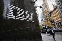  ?? SCOTT EELLS / BLOOMBERG ?? IBM’s cloud revenue grew 10 percent in the third quarter to $4.5 billion, but that was slower than the 20 percent expansion in the second quarter.
