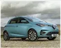  ??  ?? The Renault Zoe offers a great driving range and lots of features