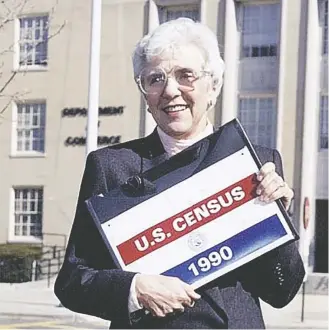  ?? U.S. CENSUS Bureau/associated press ?? Barbara Everitt Bryant, who oversaw the 1990 U.S. census, sought to modernize the Census Bureau while navigating criticism over the undercount­ing of minority groups.