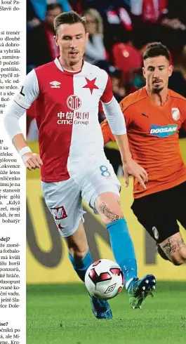  ?? Foto: Profimedia.cz ?? Souboj o titul? Na podzim fotbalisté Slavie největšího rivala Plzeň doma suverénně přehráli, příští neděli je čeká odveta.