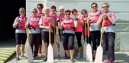  ?? Equipaggio ?? La squadra delle Pink Lioness nata nove anni fa a Venezia